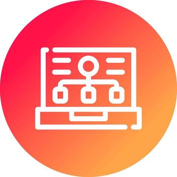 frente final desarrollo creativo icono diseño vector