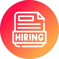 Hiring Creative Icon Design vector