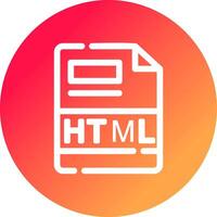 HTML Creative Icon Design vector