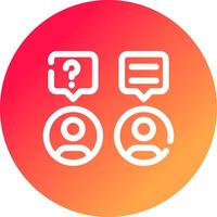 Discussion Creative Icon Design vector