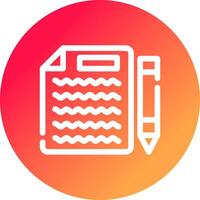 Handwritten Notes Creative Icon Design vector