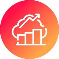 Financial Data Creative Icon Design vector