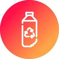 Water Bottle Creative Icon Design vector