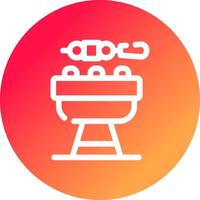 diseño de icono creativo de barbacoa vector