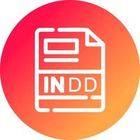 INDD Creative Icon Design vector