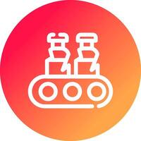 Conveyor Belt Creative Icon Design vector