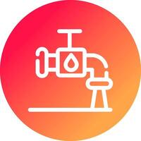 Water Tap Creative Icon Design vector