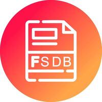 FSDB Creative Icon Design vector