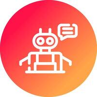 Chatbot Creative Icon Design vector