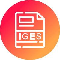 IGES Creative Icon Design vector