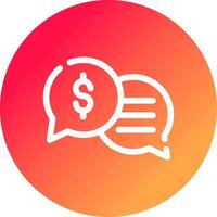 Business Dialog Creative Icon Design vector
