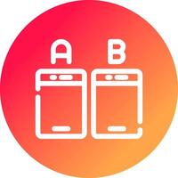 Ab Testing Creative Icon Design vector