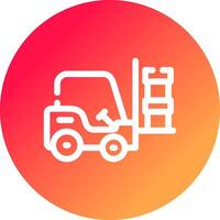 Forklift Creative Icon Design vector