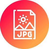 Jpg File Creative Icon Design vector