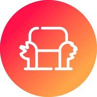 Sofa Creative Icon Design vector