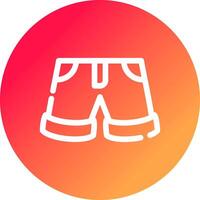 diseño de icono creativo de pantalones cortos vector