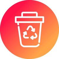 Garbage Creative Icon Design vector