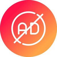 Ad Blocker Creative Icon Design vector