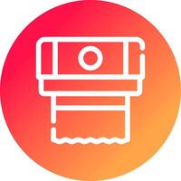 Paper Towel Creative Icon Design vector
