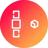 Holo Smart Watch Creative Icon Design vector