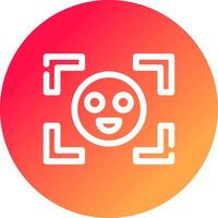Face Detection Creative Icon Design vector