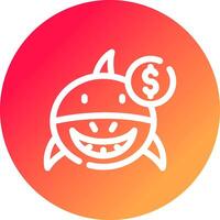 Loan Shark Creative Icon Design vector