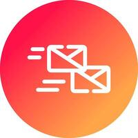 Mass Mailing Creative Icon Design vector