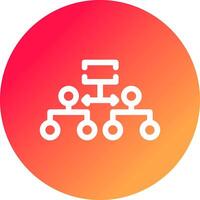 Labeled Hierarchy Creative Icon Design vector