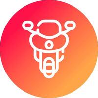 Motorbike Creative Icon Design vector