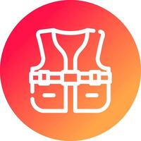 Life Jacket Creative Icon Design vector