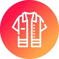 diseño de icono creativo de camisa vector