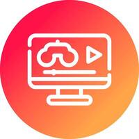 Game Streaming Creative Icon Design vector