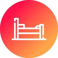 Bed Creative Icon Design vector