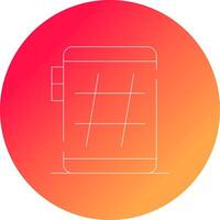 Hashtag Creative Icon Design vector