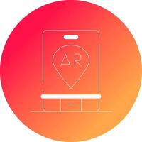 Ar Navigation Creative Icon Design vector