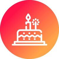 Birthday Cake Creative Icon Design vector