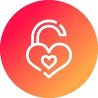 Padlock Creative Icon Design vector