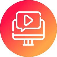 Video Tutorial Creative Icon Design vector