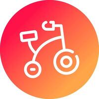 bicicleta juguete creativo icono diseño vector