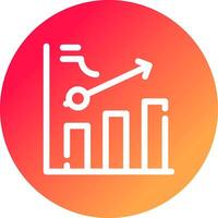 Clustered Bar Creative Icon Design vector