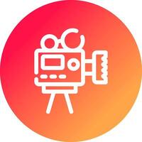 Video Camera Creative Icon Design vector