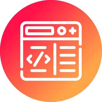 programación creativo icono diseño vector