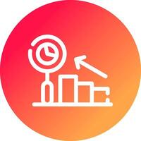 Predictive Analytics Creative Icon Design vector