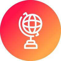 Globe Stand Creative Icon Design vector