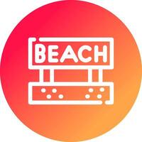 Beach Creative Icon Design vector