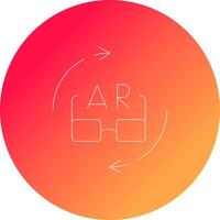 Ar Glasses Creative Icon Design vector