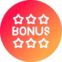 Bonus Creative Icon Design vector