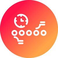 Circle Accent Timeline Creative Icon Design vector
