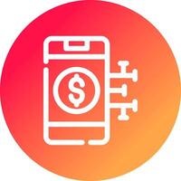 Digital Money Creative Icon Design vector
