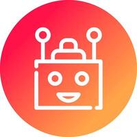 Chatbot Creative Icon Design vector